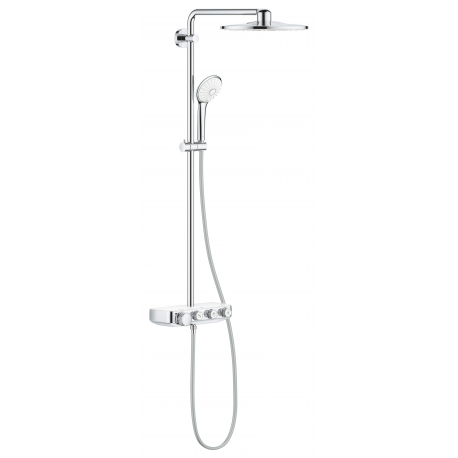 Colonne de douche thermostatique Euphoria SmartControl System 310 Duo, Blanc/Chrome