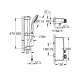 Grohtherm SmartControl Mitigeur thermostatique douche 1/2″ avec ensemble de douche (34720000)
