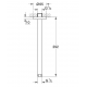 Bras de douche vertical Rainshower 300 mm, Chrome