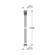 Flexible métallique Rotaflex Metal Longlife 1750mm, Chrome