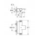 Mitigeur bain/douche thermostatique Grohtherm 2000, Chrome