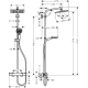 Colonne de douche Showerpipe Crometta E 240 1jet, Chrome
