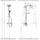Colonne de douche Showerpipe Crometta E 240 1jet, Chrome
