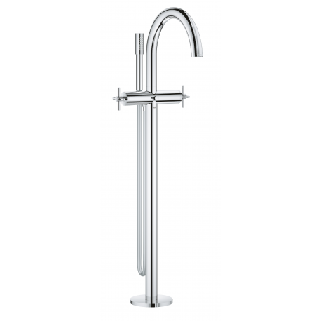 Mélangeur bain hors-sol 1/2″ Essence, Nickel Brossé