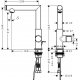 Mitigeur lavabo Select 220 avec tirette et vidage (45016000)