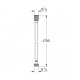 Flexible douche Silverflex 1750mm, Supersteel