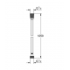 Flexible douche Silverflex Longlife 1250 mm, Chrome
