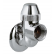 Robinet d'arrêt 3/4", Chrome