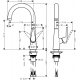 Talis S 220. Mitigeur de cuisine, fini acier inoxydable (72814800)