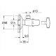 Atlanta Robinet d'équerre 1/2", Chromé (22917000)