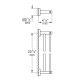 Double barre porte serviette Essentials, Supersteel