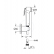 Tempesta-F Trigger Spray 30 Support de douche mural 1 jet, Chromé (27513001)