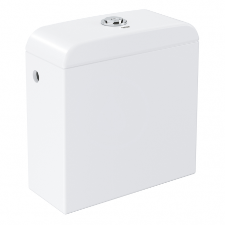 Réservoir de chasse Euro Céramique alimentation latérale, Blanc Alpin