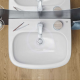 vasque suspendue, 600x480 mm, PureGuard, blanc alpin (3933500H)