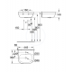 Lave-mains 45cm Euro Ceramic, Blanc