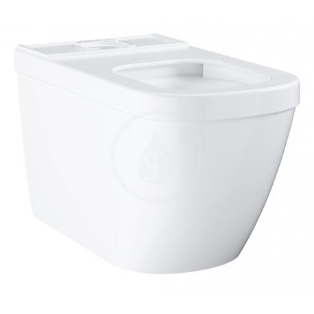 Euro Ceramic Cuvette WC à poser, Triple Vortex, blanc alpin (39338000)