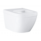 Euro Ceramic Cuvette WC suspendue, Blanc Alpin