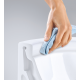 WC suspendu Bau Ceramic sans bride abattant frein de chute, Blanc Alpin