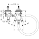 Corps d'encastrement pour thermostatique 2 trous pour montage sur bord de baignoire (15486180)