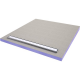 Receveur à carreler Jackboard avec barrette inox Aqua line easy 180
