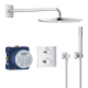 Douche encastrée Rainshower avec thermostat Cosmopolitan 310 avec thermostat, Chrome