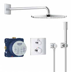 Douche encastrée Rainshower avec thermostat Cosmopolitan 310 avec thermostat, Chrome