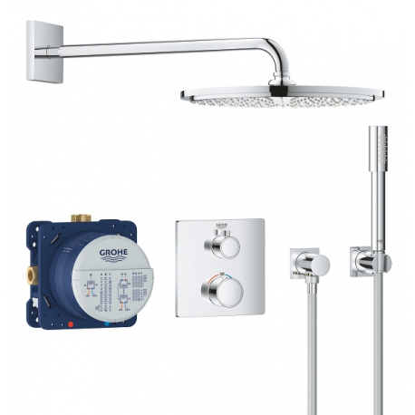 Douche encastrée Rainshower avec thermostat Cosmopolitan 310 avec thermostat, Chrome