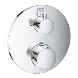 Mitigeur bain/douche thermostatique Grotherm, Chrome