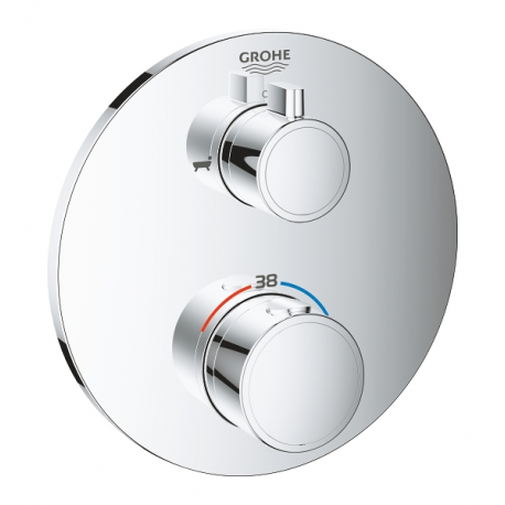 Mitigeur bain/douche thermostatique Grotherm, Chrome