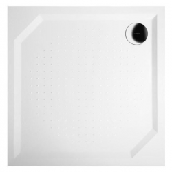 ANETA90, receveur blanc carré en marbre reconstitué 90x90x4cm (GA009)
