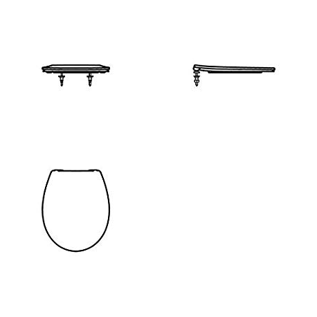 Ideal Standard Universal WC siège blanc , avec freins de chute (E131801)