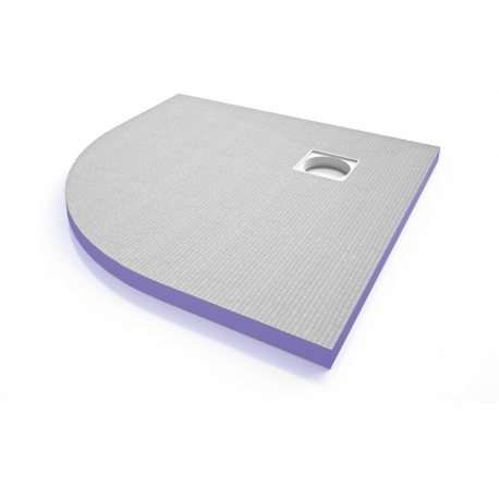 Receveur de douche Aqua quart de cercle 900x900x40