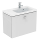 Meuble pour lavabo Ideal Standard 1 tiroir 690 mm Connect Space Blanc Brillant