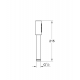 Douchette stick Sena 1 jet, Nickel Brossé