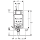 Combifix Italie réservoir sigma8 pour WC suspendu 109 cm (110.791.00.1)