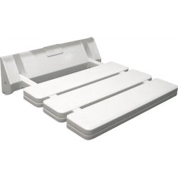 AQUALINE Siège de douche rabattable 32x33cm, blanc (AE357)