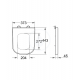 WC suspendu Euro Ceramic, Blanc alpin (39328000+39330001)