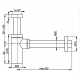 AlcaPlast Siphon pour lavabo laiton chromé (A400)