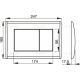 Plaque de commande pour WC suspendus, Chrome-poli