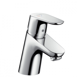 Mitigeur lavabo Focus 70 CH3 CoolStart avec tirette et vidage, Chrome