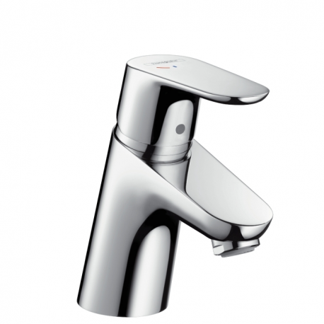 Mitigeur lavabo Focus 70 CH3 CoolStart avec tirette et vidage, Chrome