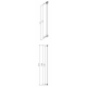 barre de fixation vertical chromé 120cm longueur ajustable (SIKOZAV4)