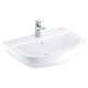 Bau Ceramic set lavabo suspendu 60 cm + mitigeur monocommande + siphon + robinet d'équerre (39644000)