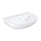 Bau Ceramic set lavabo suspendu 60 cm + mitigeur monocommande + siphon + robinet d'équerre (39644000)