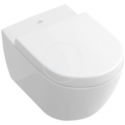Villeroy & Boch Subway 2.0 WC suspendu à fond creux, blanc, DirectFlush avec CeramicPlus (5614R0R1)