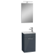 MEUBLE SDB AVEC MIROIR, LAVABO ET LED 39x61x28 ANTHRACITE