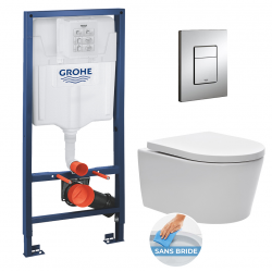 PACK WC GROHE CUVETTE BREVIS SANS BRIDE