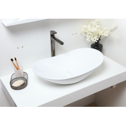 Swiss Aqua Technologies Vasque à poser Infinitio 61,5 x 36 x 15,5 cm sans trop-plein, blanc (SATINF61536)