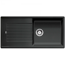 Blanco ZIA XL 6 S - évier composite de granit SILGRANIT PuraDur II, simple bac XL avec égouttoir, couleur anthracite