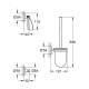 Grohe Essentials Set d’accessoires 3 en 1 : Patère murale + Brosse WC et support + Support papier-toilette, chrome